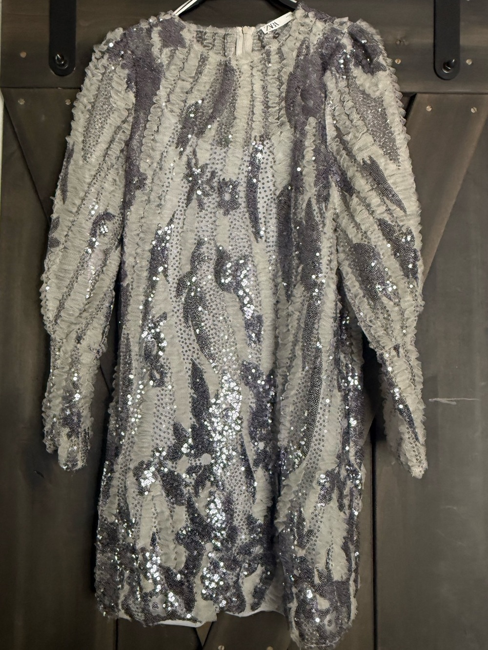 Zara limited edition tulle and sequin dress